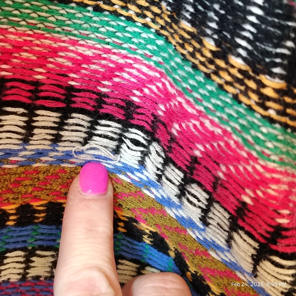 Anthropologie Maeve Ashbury Knit Open Front Cardigan Size Small COLORFUL RELAXED - Picture 8 of 10